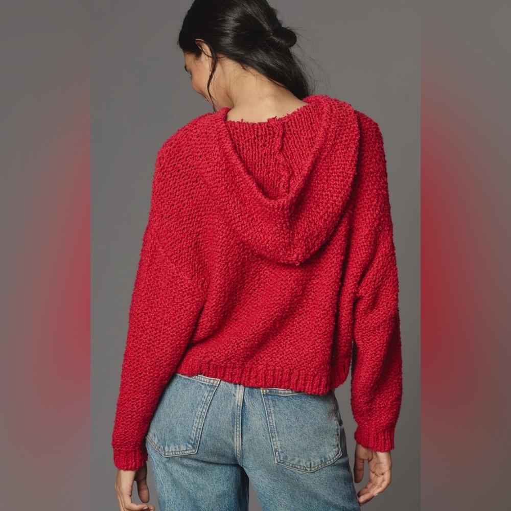 NWOT Anthropologie Pilcro Sailcloth Hooded Sweater - Picture 4 of 13